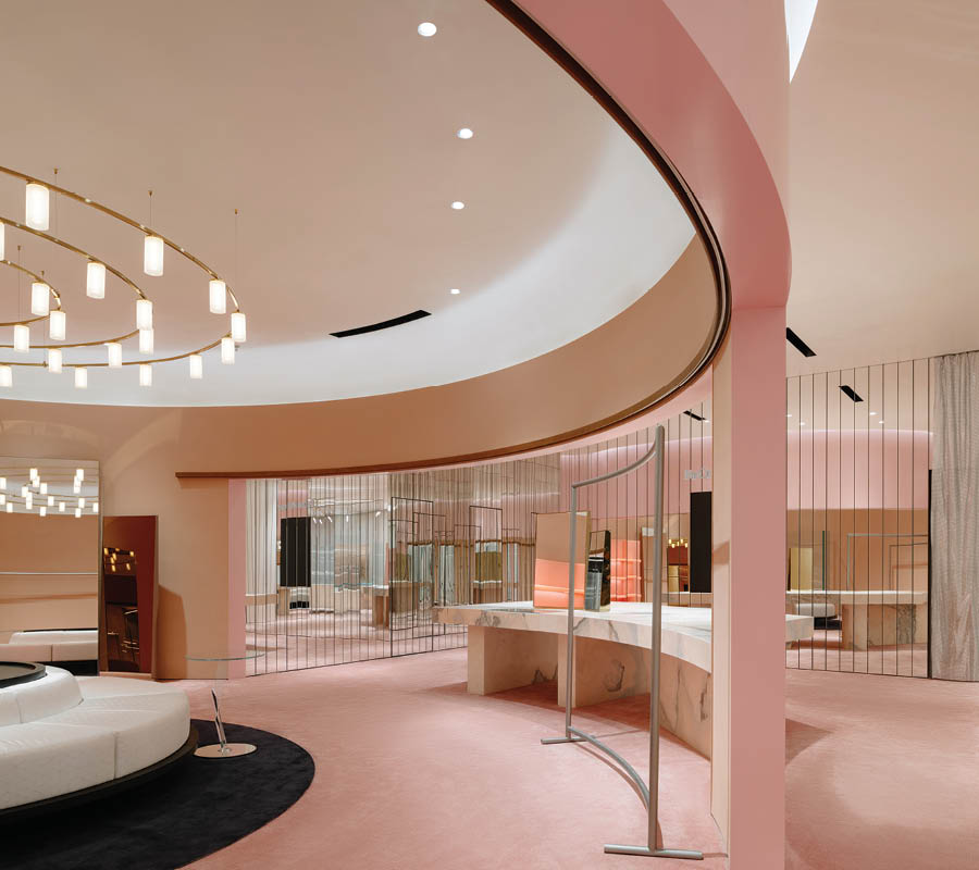 Gli architetti trasformano lโidea di cabina armadio in un dispositivo di retail experience