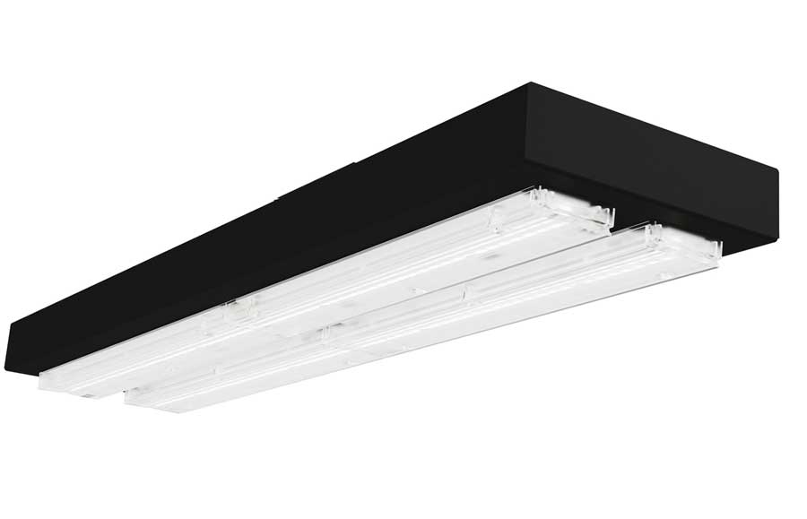 Linear lighting for retail with Lintra system illuminating shelving