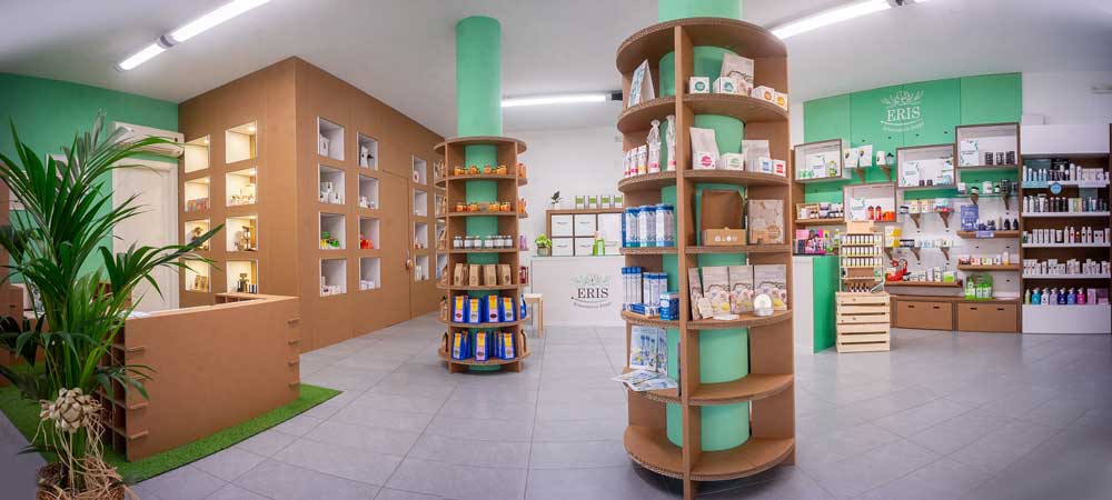 arredamento negozio in cartone