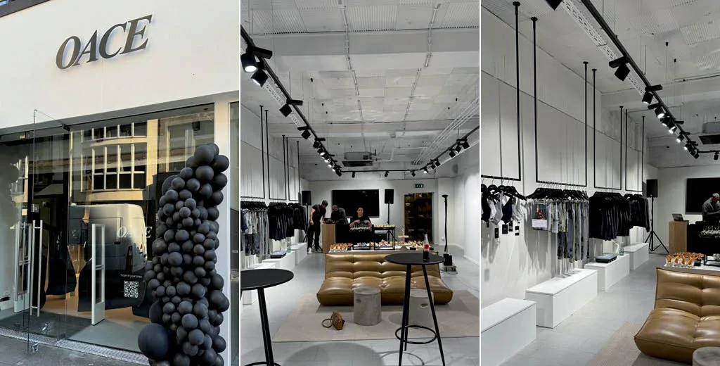 Il pop-up store di Oace a Colonia, progettato da Schwitzke & Partner è un perfetto equilibrio tra design raffinato ed elementi industriali per un'esperienza di shopping esclusiva.