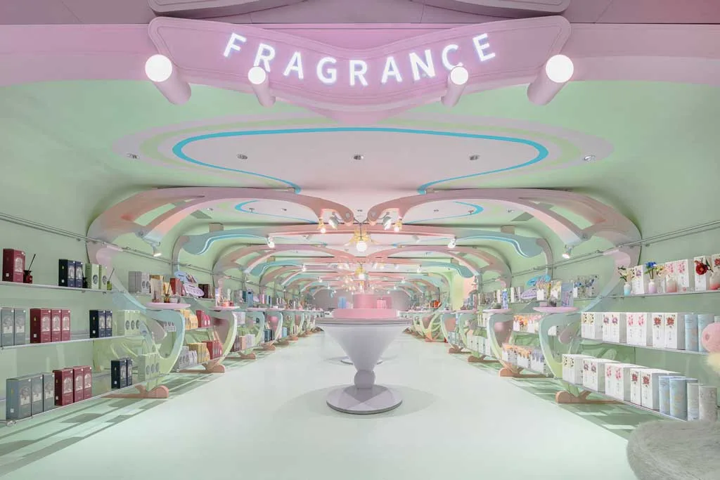 Allestimento dell’area Fragrance