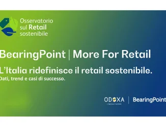 Copertina dell'Osservatorio sul Retail sostenibile 2024 di BearingPoint e ODOXA: dati, trend e casi di successo sul retail sostenibile in Italia