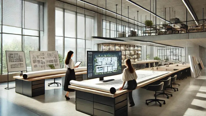 INTERNO DI UNO STUDIO DI ARCHITETTURA