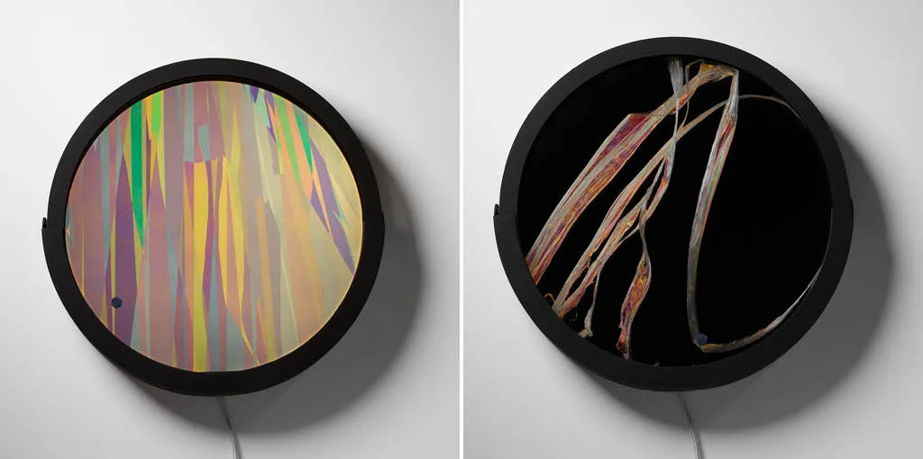 Morfoza - scultura da parete realizzata in alluminio e acciaio inox
