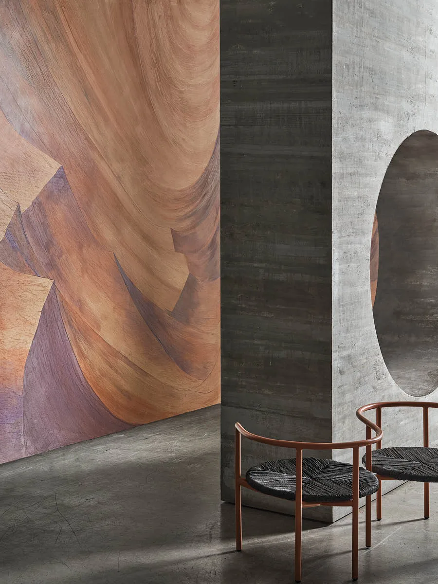Finiture decorative TERRAE – superfici che evocano la forza e la matericità della terra.