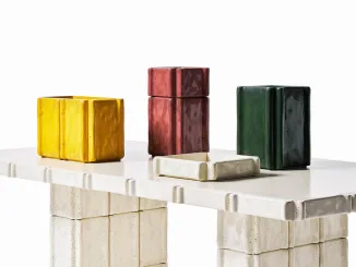 Complementi d’arredo in cemento della linea Cimento Objects