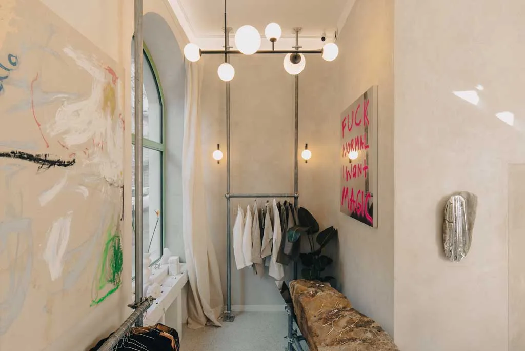 Dettaglio degli arredi interni di Atelier Gusta