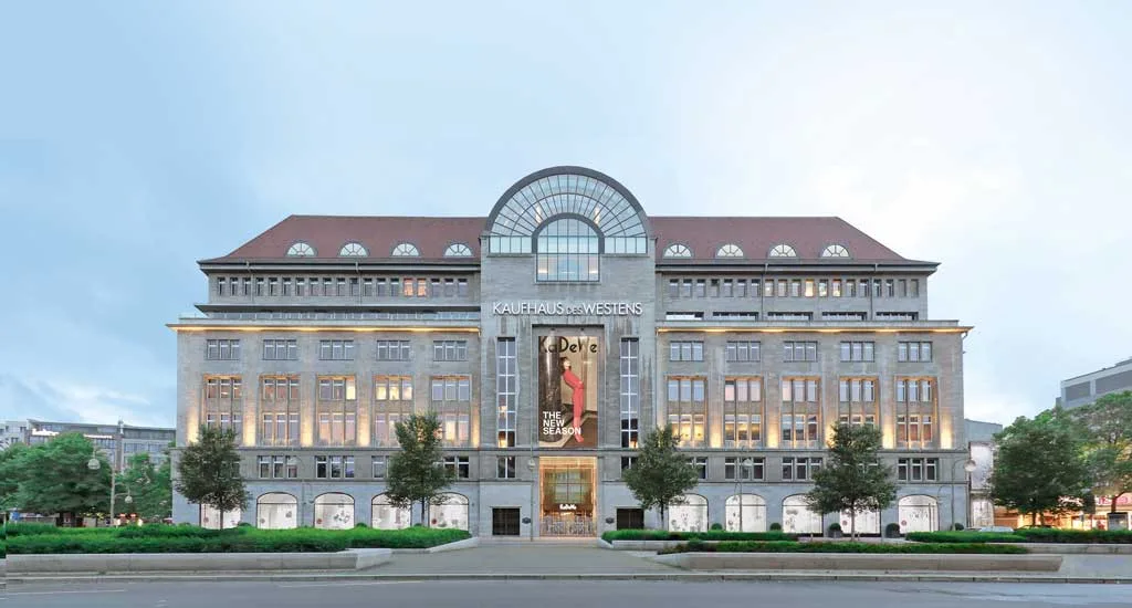Renovated façade of KaDeWe in Berlin