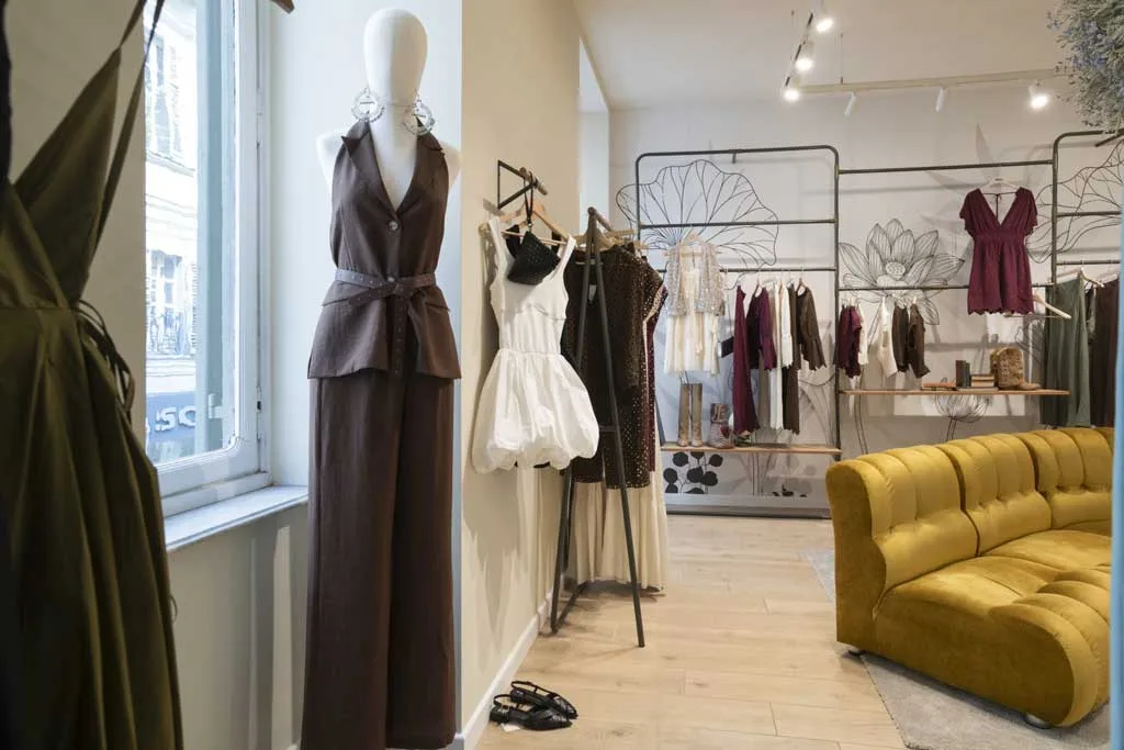 secondo piano della boutique Dixie a Torino
