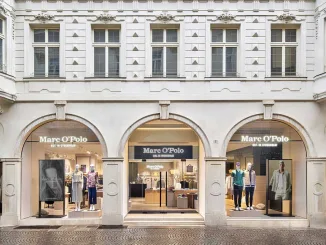 Facciata della boutique Marc O’Polo a Bolzano in Piazza Walther