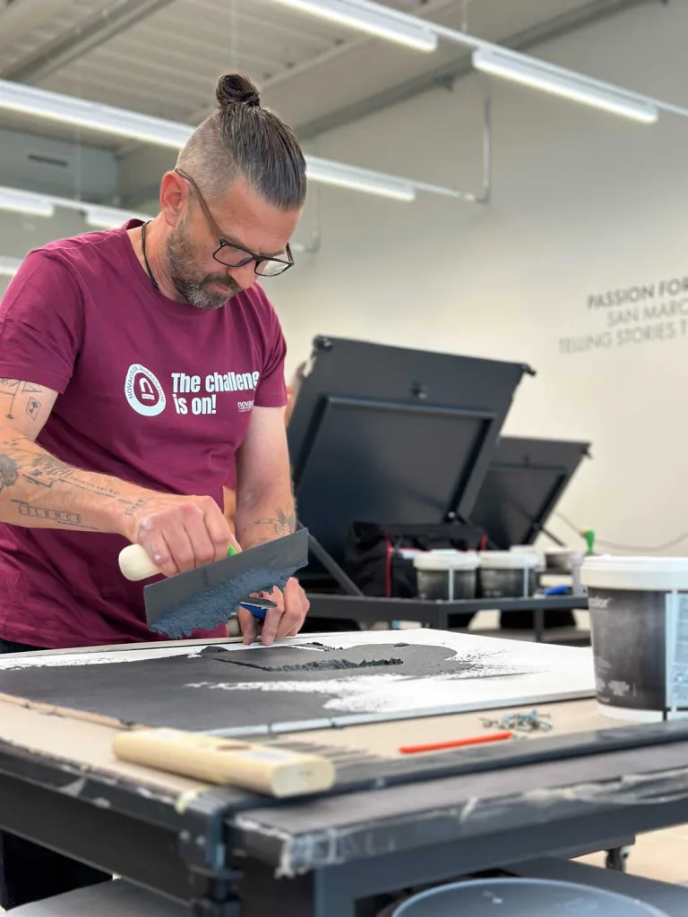 Esercitazione pratica durante il Bootcamp Ambassador Novacolor 2025