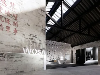 Vista ingresso showroom WOSA Sintered Stone