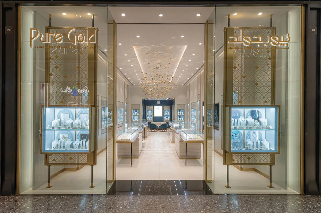Pure Gold Owner Pure Gold flagship store in Oman designed by Studio KKD
