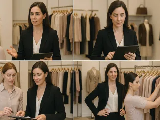 Store manager al lavoro