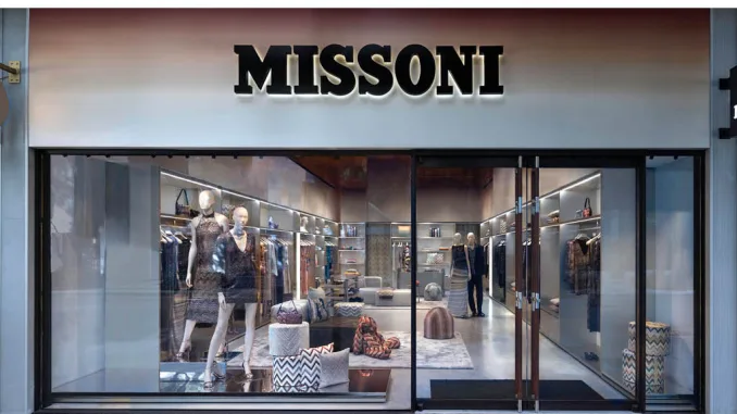 facciata della boutique Missoni a Miami nel Design District
