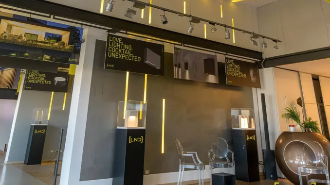 love lighting cocktail unexpected – allestimento dell’evento Landa dedicato alla cultura della luce e al design illuminotecnico