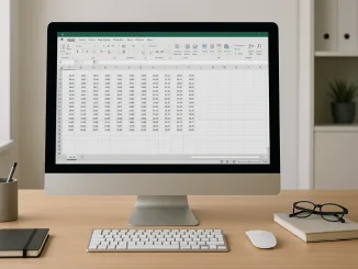 computer ambientato in un elegante ufficio