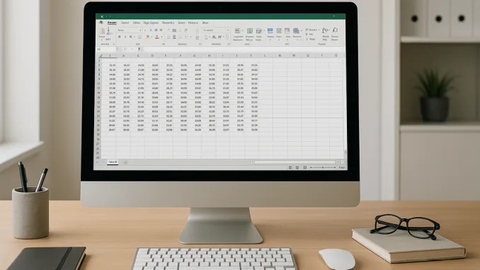computer ambientato in un elegante ufficio
