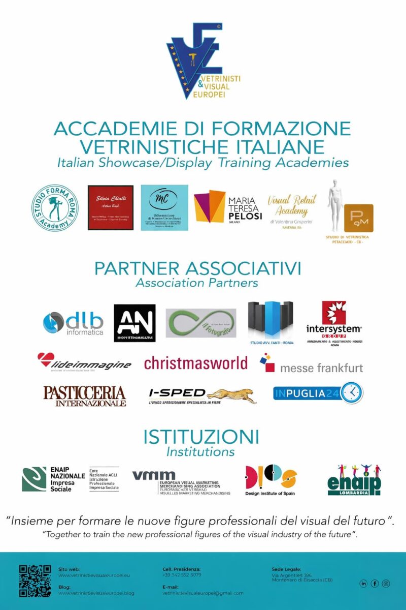 brochure Associazione Vetrinisti e Visual Europei in occasione di Christmasworld 2026