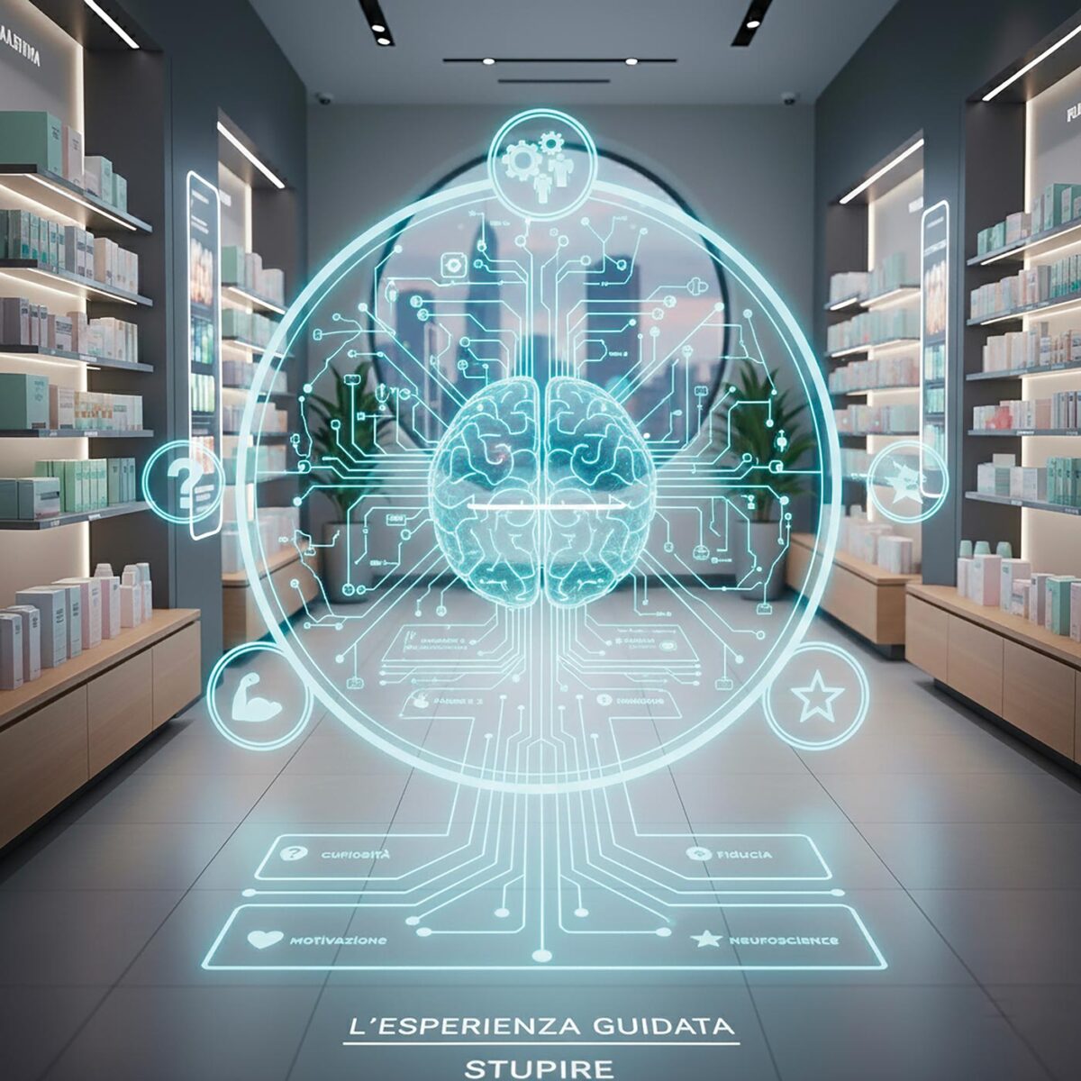 Esperienza guidata in farmacia con approccio neuroscientifico alla relazione
