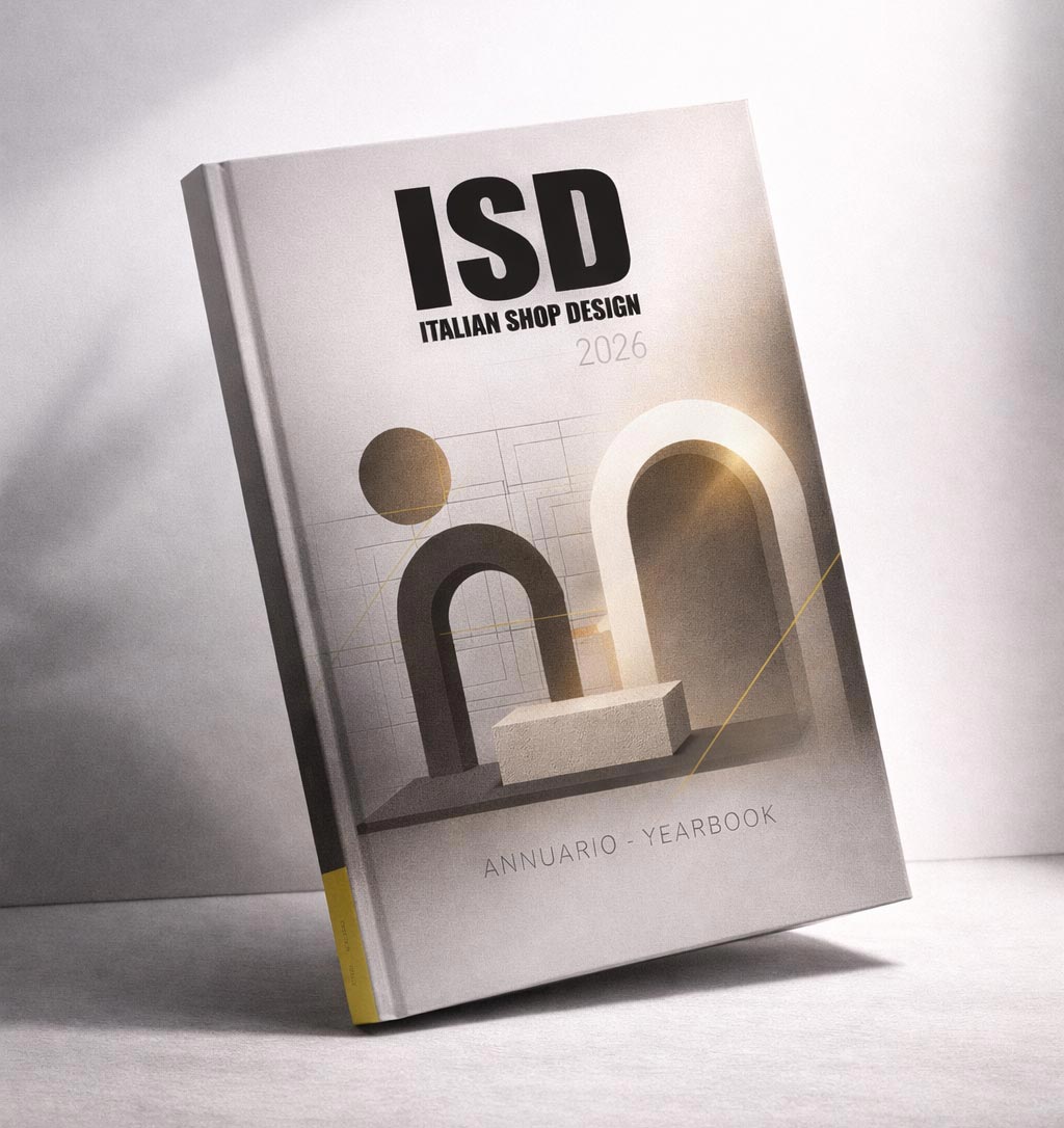 Italian Shop Design 2026 cover – yearbook for retail and commercial interior design
