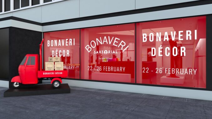 Bonaveri EuroShop 2026 a Düsseldorf, vetrine showroom rosse con allestimento Bonaveri Décor e date 22–26 February