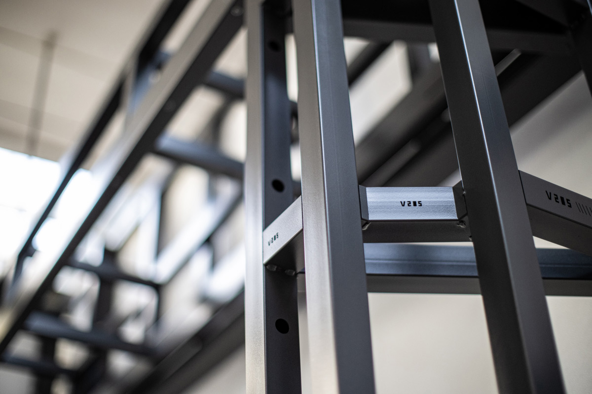 metal profiles used in retail display systems and furniture