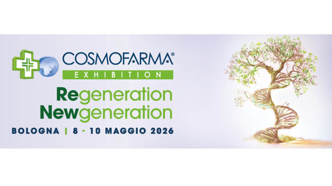 Cosmofarma Exhibition 2026 Bologna claim Regeneration NewGeneration con visual DNA albero