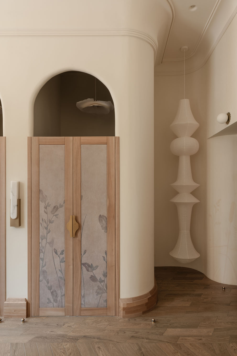 fitting room corridor inside Love by the Moon boutique designed by HE.D group in Kyiv