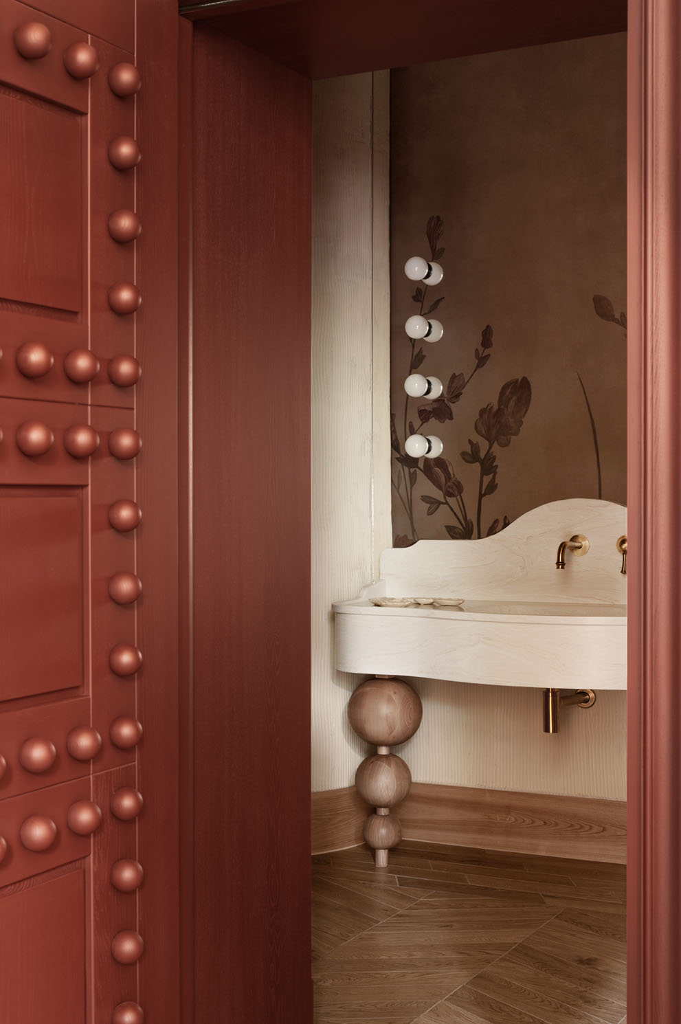 washroom interior detail inside Love by the Moon boutique designed by HE.D group in Kyiv