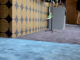 Moquette Montecolino per allestimenti retail e fieristici con parete decorativa grafica e area espositiva showroom