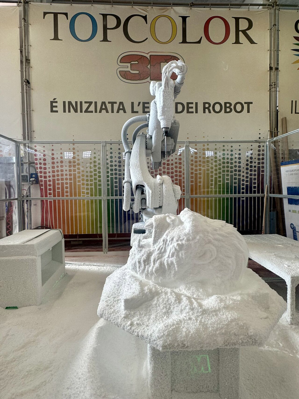robot 3d manufacturing panels topcolor production exhibition stand elements