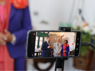 Intervista durante l’evento Le Eccellenze del Made in Italy al Sud nella Sala della Loggia del Maschio Angioino a Napoli