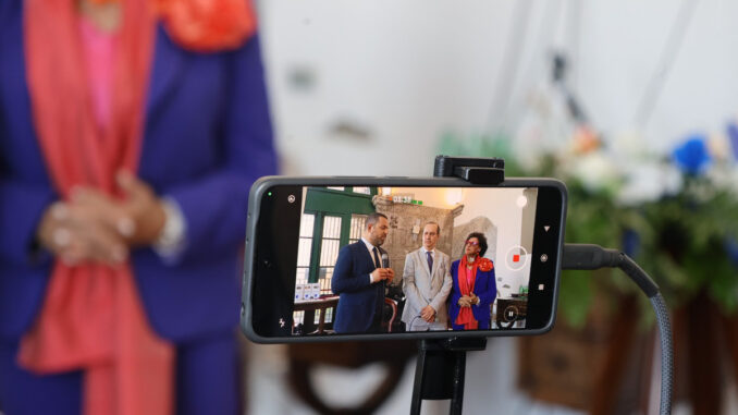 Intervista durante l’evento Le Eccellenze del Made in Italy al Sud nella Sala della Loggia del Maschio Angioino a Napoli