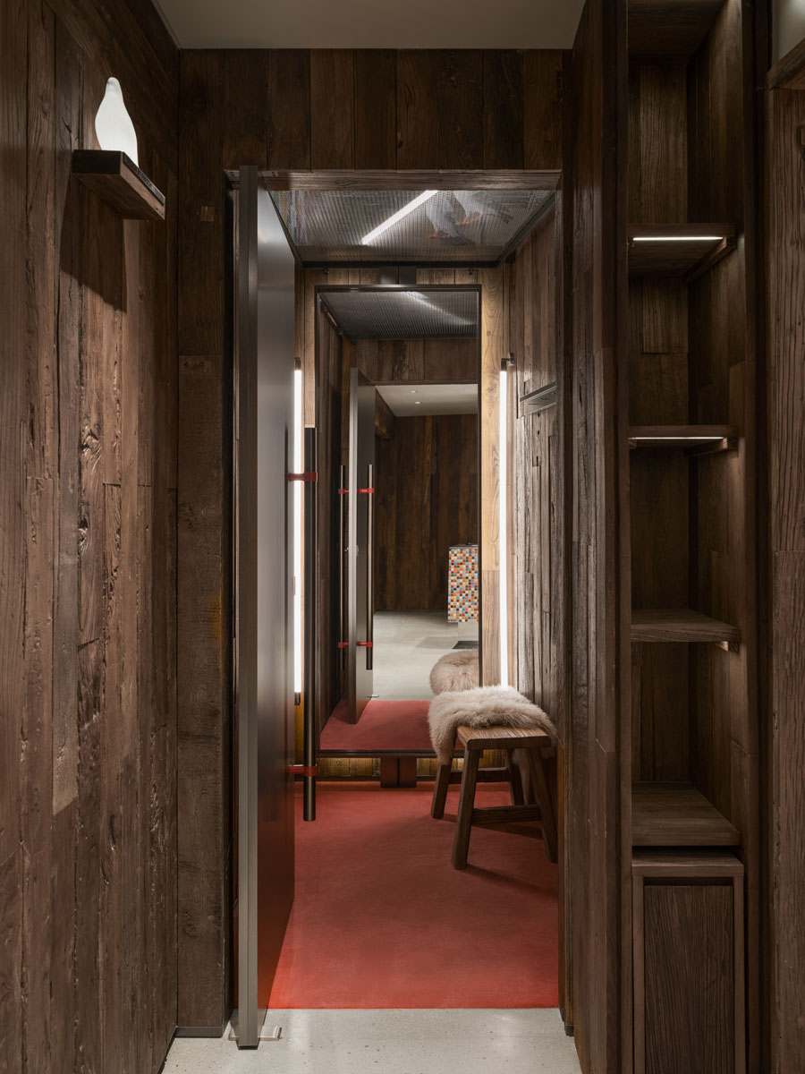immersive fitting room inside the STAPLE Shanghai flagship store