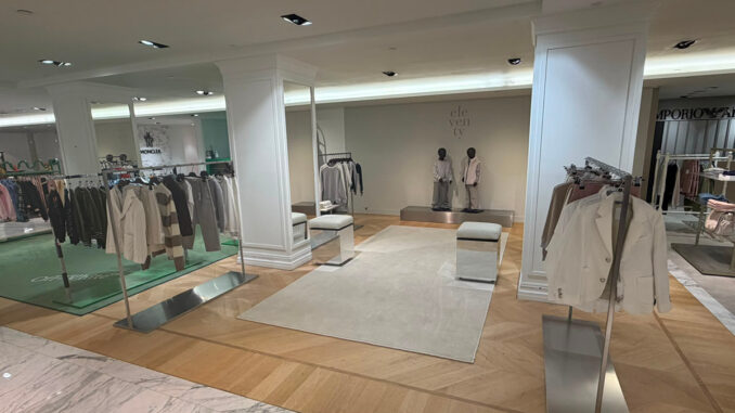 Eleventy Junior corner da Harrods con layout contemporaneo e arredi minimali