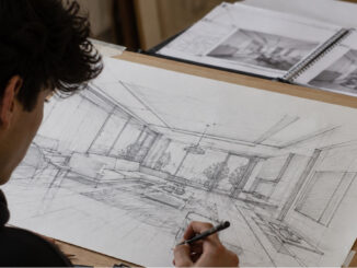 Studente sviluppa un progetto di hospitality design