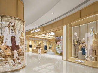 Facciata del flagship store Hush Puppies a Shanghai progettato da STILL YOUNG