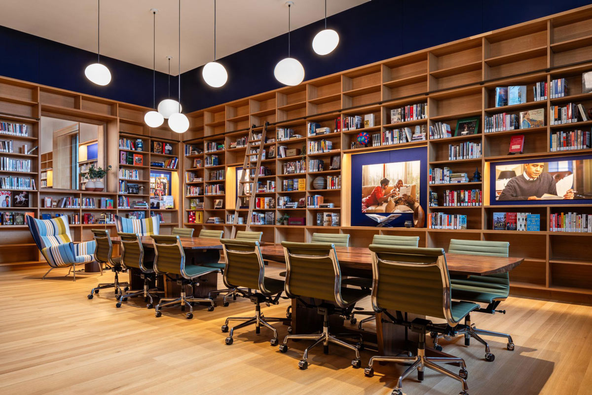 Gregg by Foscarini in the President's Reading Room at the Obama Presidential Center