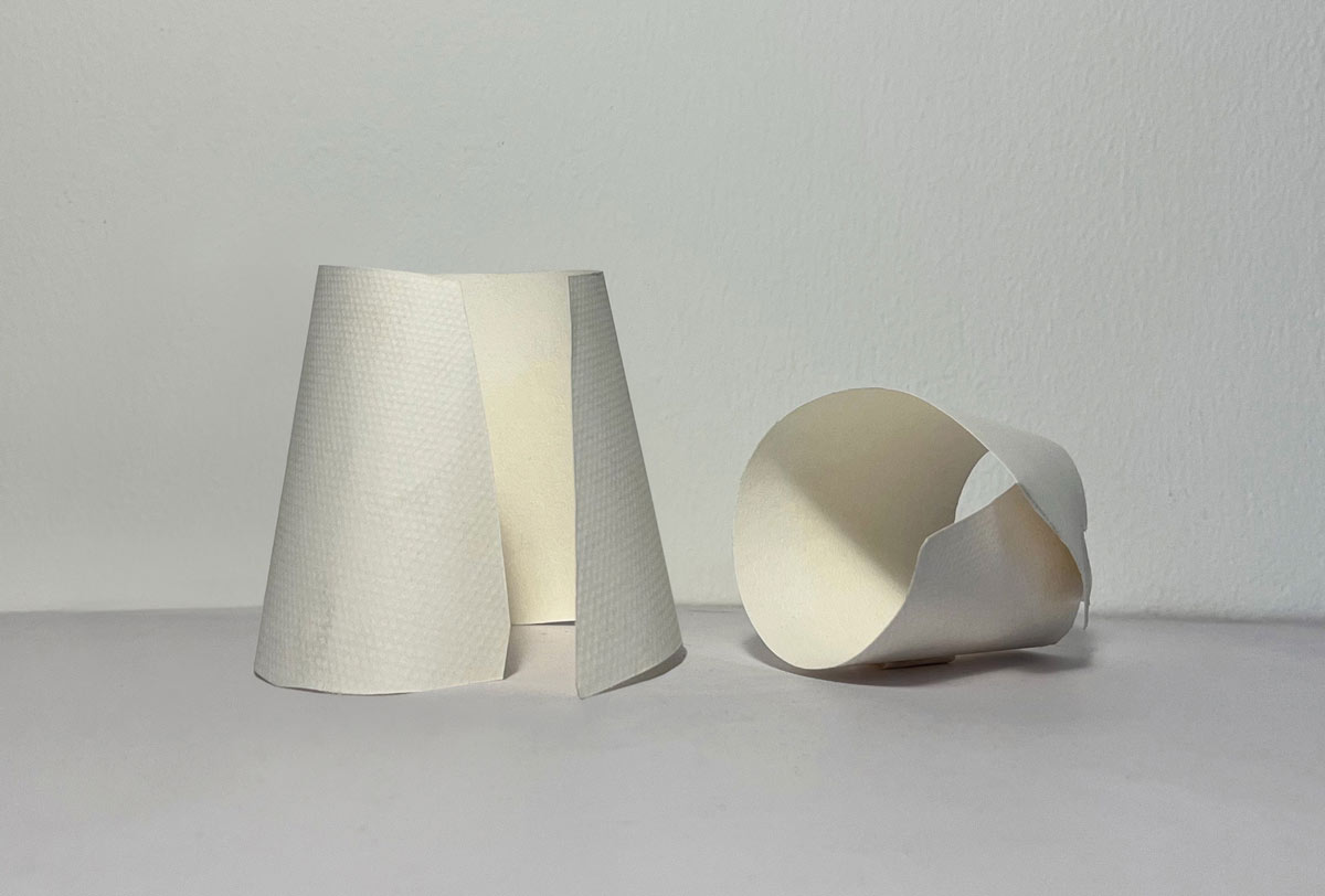 Conceptual model of the two Kurasu Pop-Up volumes developed by Atelier L