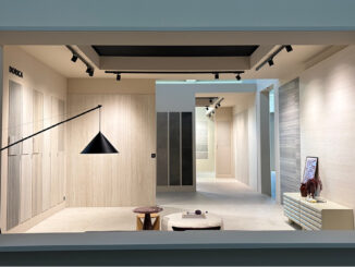 Showroom ABK Group Studio a Fiorano Modenese dedicato alle superfici ceramiche