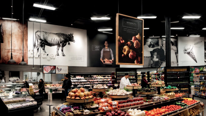 Visual merchandising nella GDO alimentare tra layout espositivo, segnaletica e comunicazione visiva